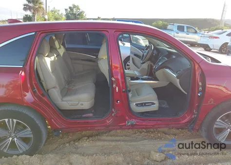 2019 Acura Mdx Standard z USA, uszkodzony, nr VIN 5J8YD3H38KL009796